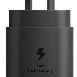 Refurbished Fast AC Charger USB-C 25W AC Charger Black (Samsung S20, S20+, Ultra Note 10) By OzMobiles Australia