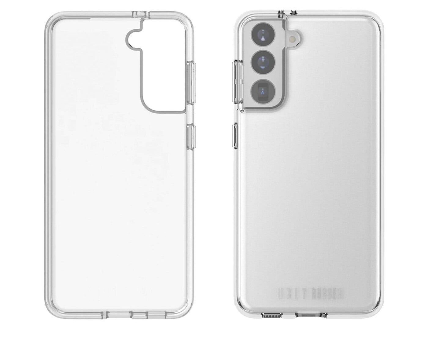 Ugly Rubber Pure Transparent Armor Case for Samsung Galaxy S23