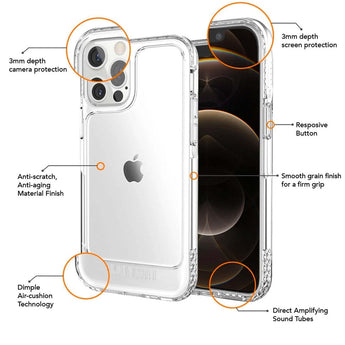 Ugly Rubber UR U-Model Bumper Clear Case for iPhone 12/12 Pro