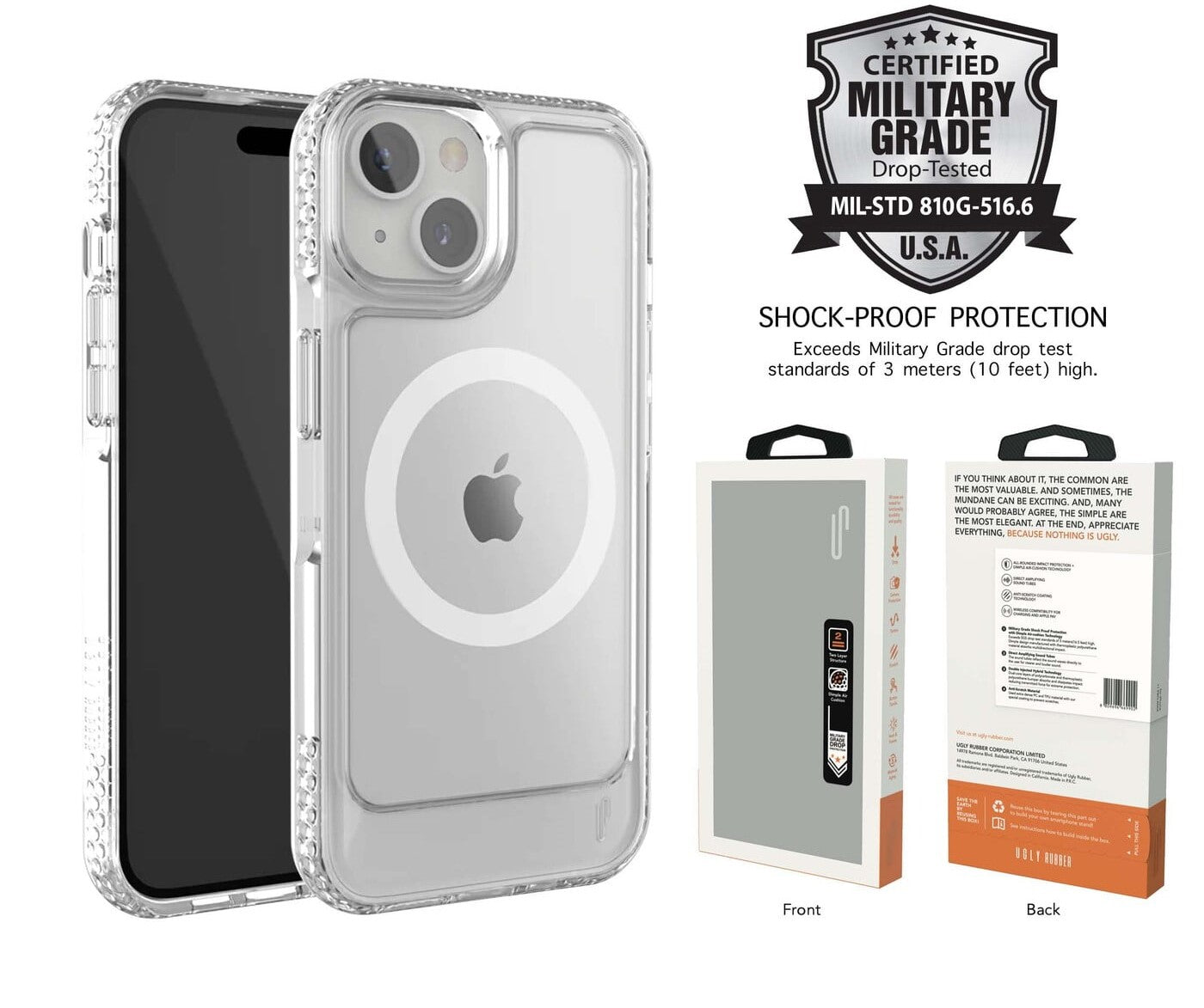 Ugly Rubber U-Model Bumper Case with MagSafe for iPhone 16 Pro Max