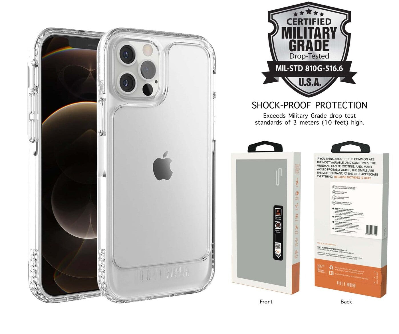 Ugly Rubber UR U-Model Bumper Clear Case for iPhone 11 Pro