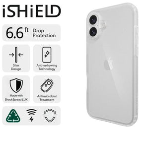 iShield Crystal Palace Clear Case for iPhone 16 