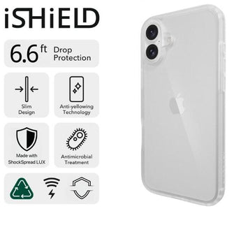 iShield Crystal Palace Clear Case for iPhone 16 