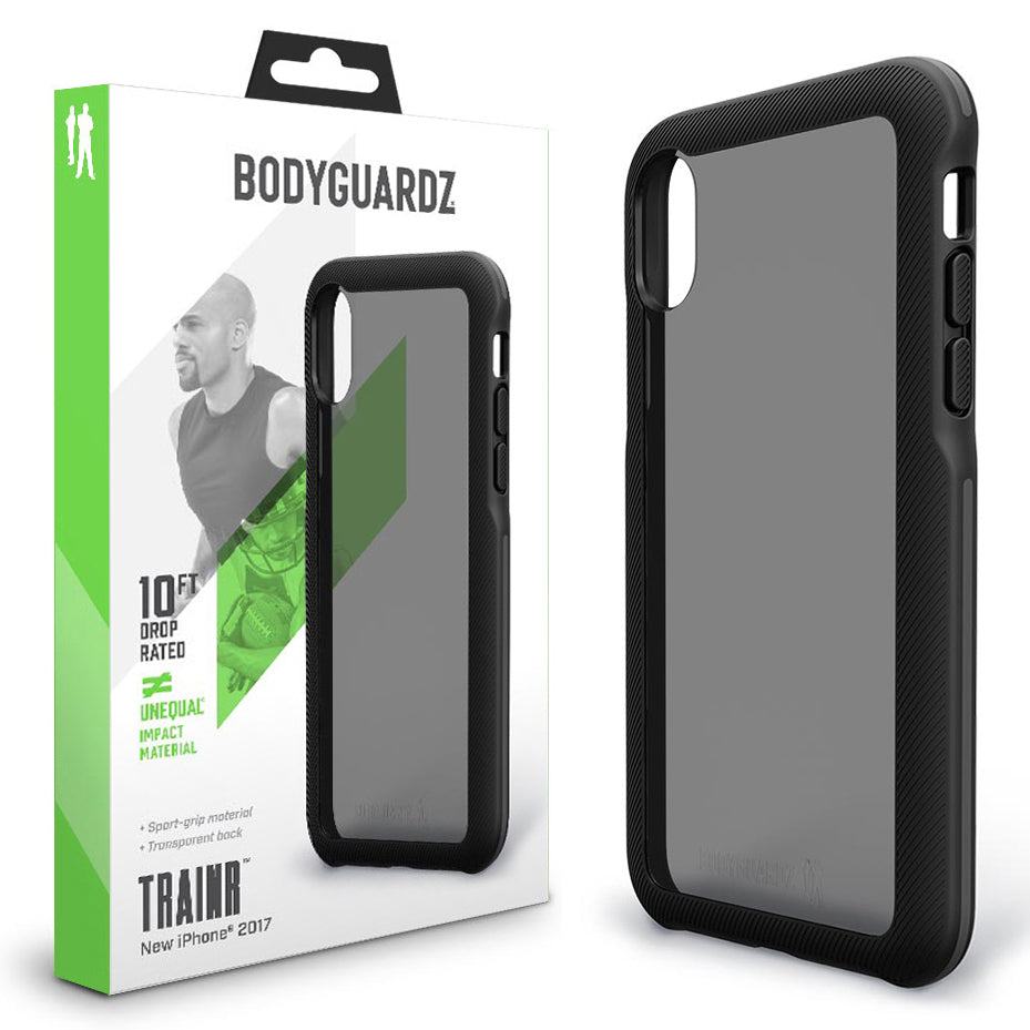 BodyGuardz BodyGuardz TRAINR iPhone X/Xs Black Grey Case By OzMobiles Australia