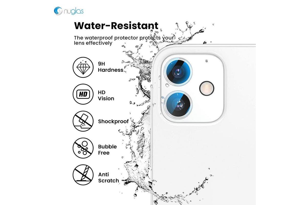 Refurbished Nuglas Nuglas Camera Lens Tempered Glass Protector (iPhone 13 / 13 mini) By OzMobiles Australia