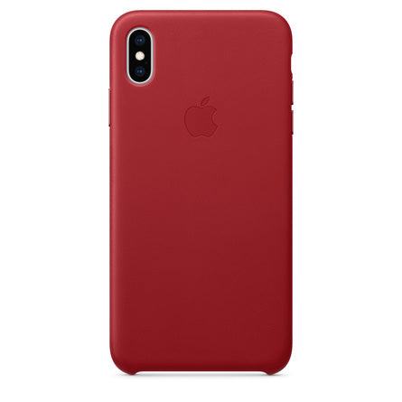 iPhone XS Leather Case Red